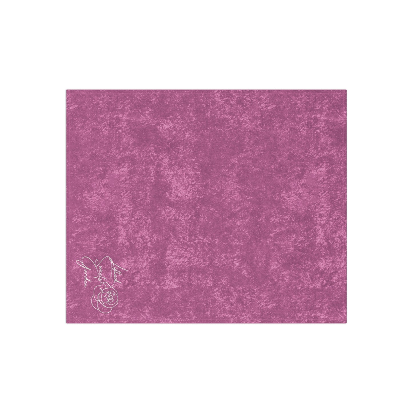 Crushed Velvet Blanket- Pink