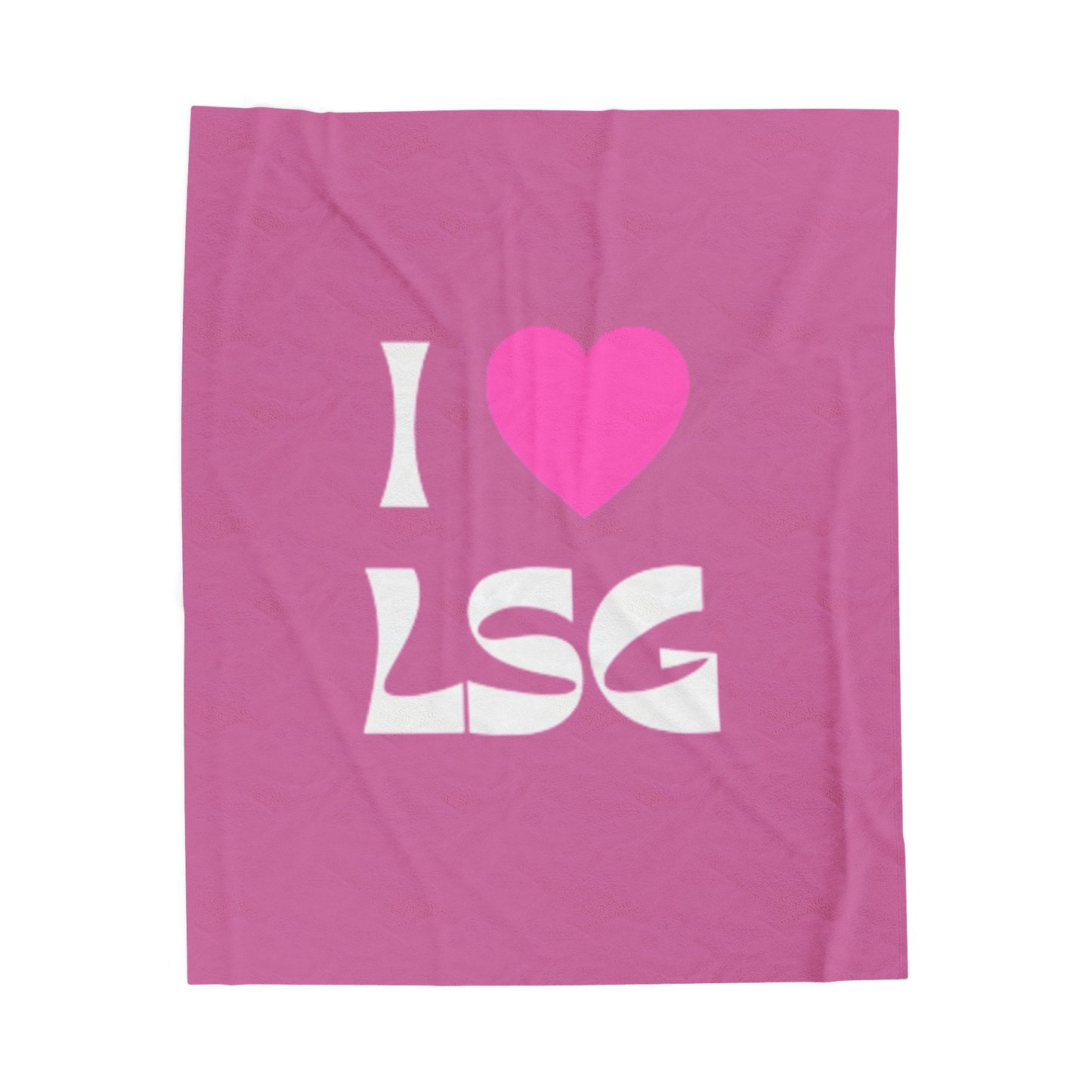 I <3 LSG Plush Blanket- Pink