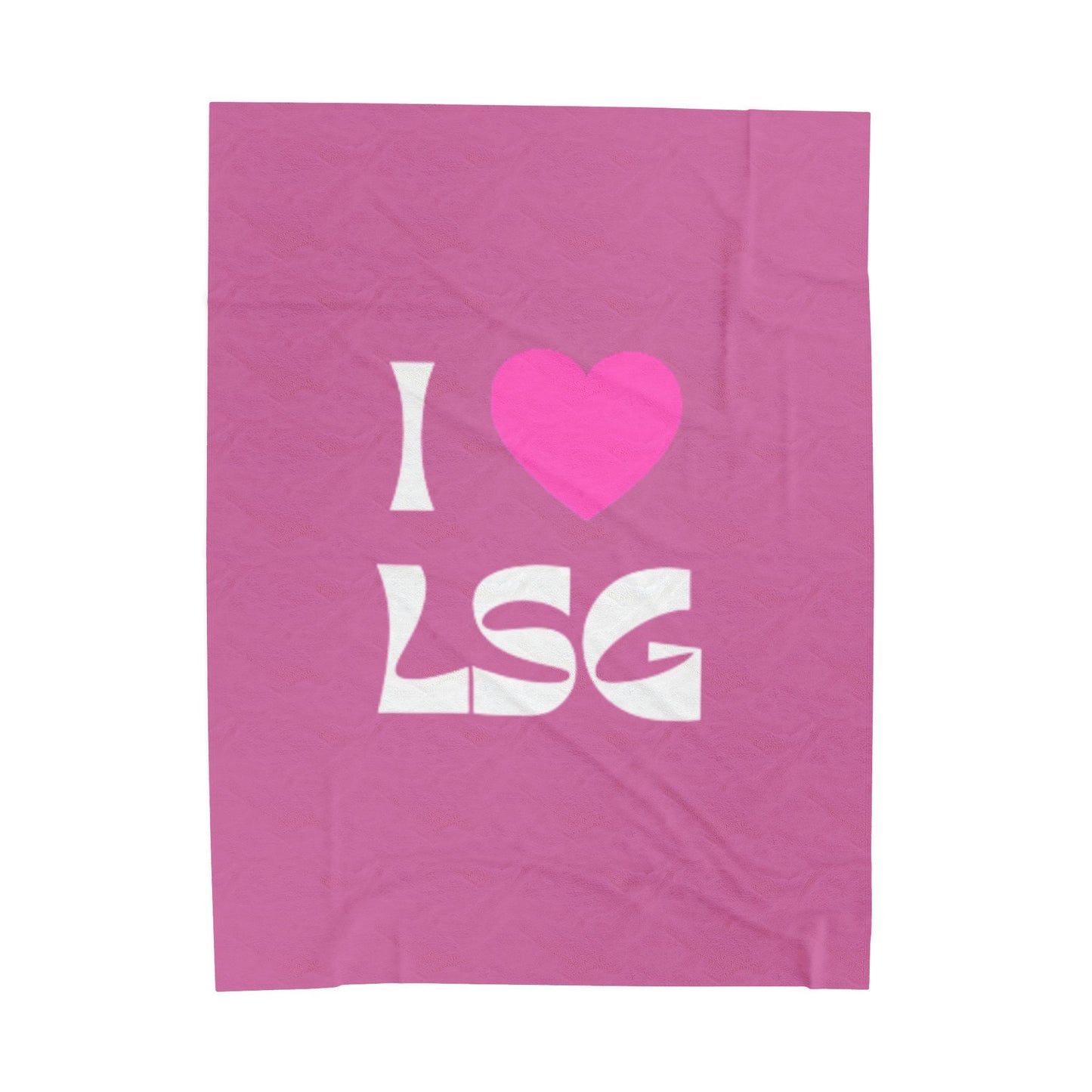 I <3 LSG Plush Blanket- Pink
