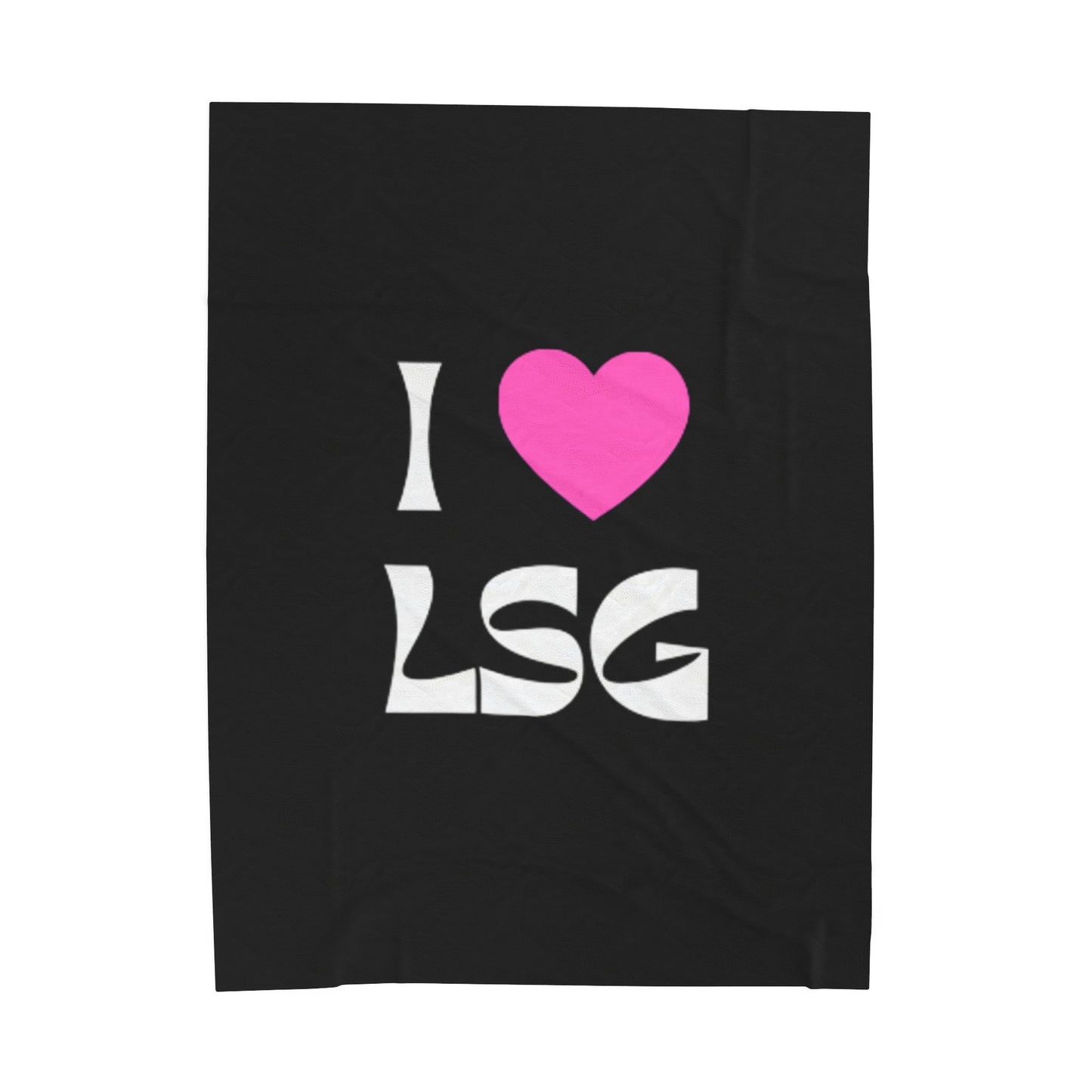 I <3 LSG Plush Blanket- Black