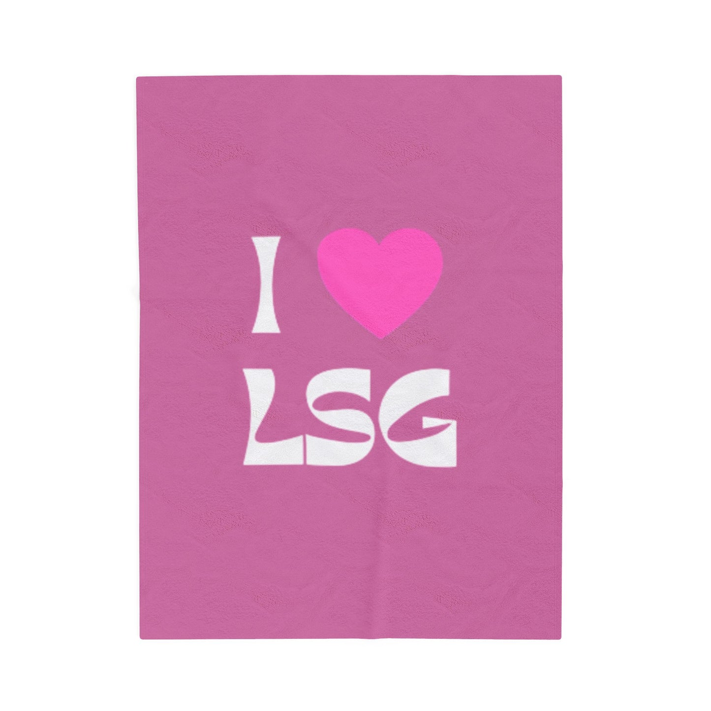 I <3 LSG Plush Blanket- Pink