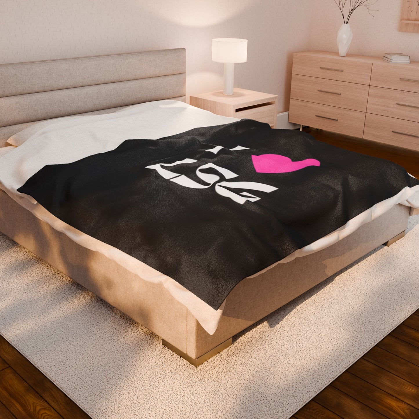 I <3 LSG Plush Blanket- Black