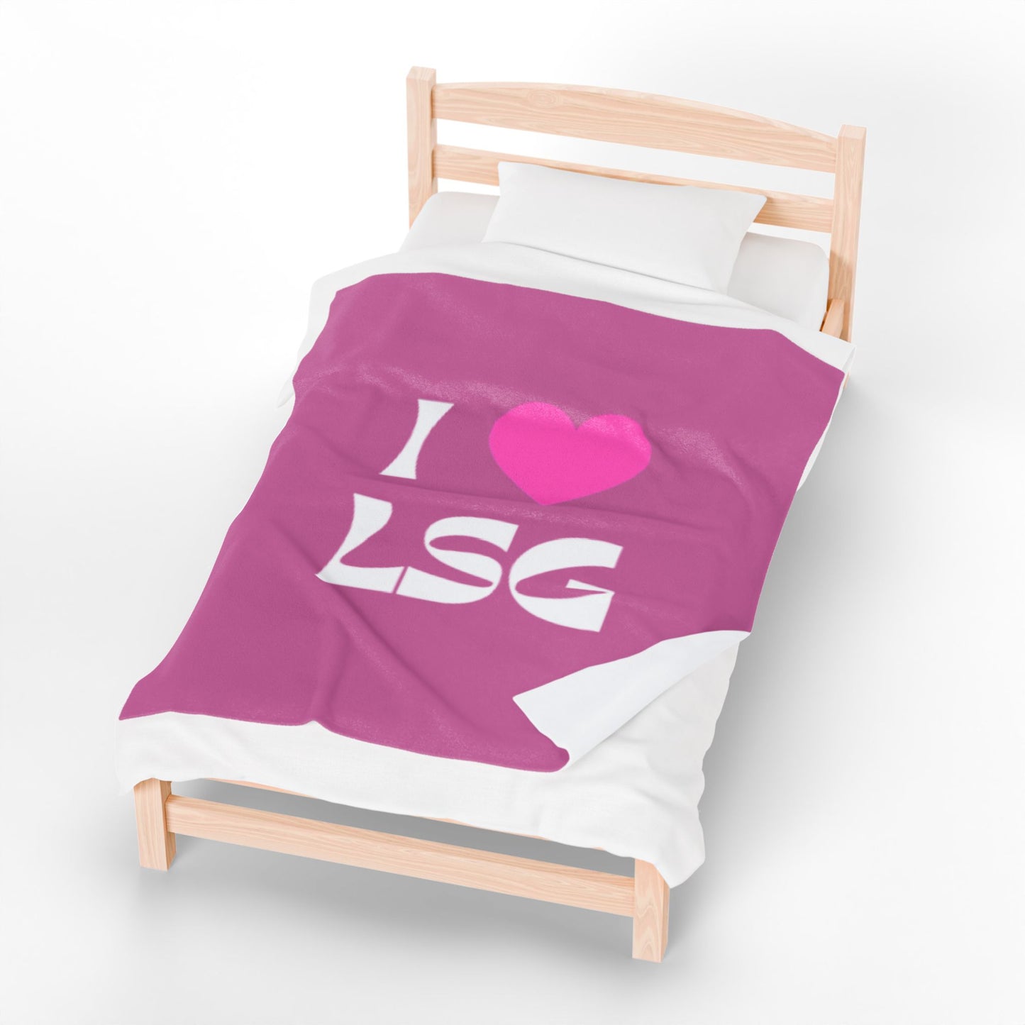I <3 LSG Plush Blanket- Pink