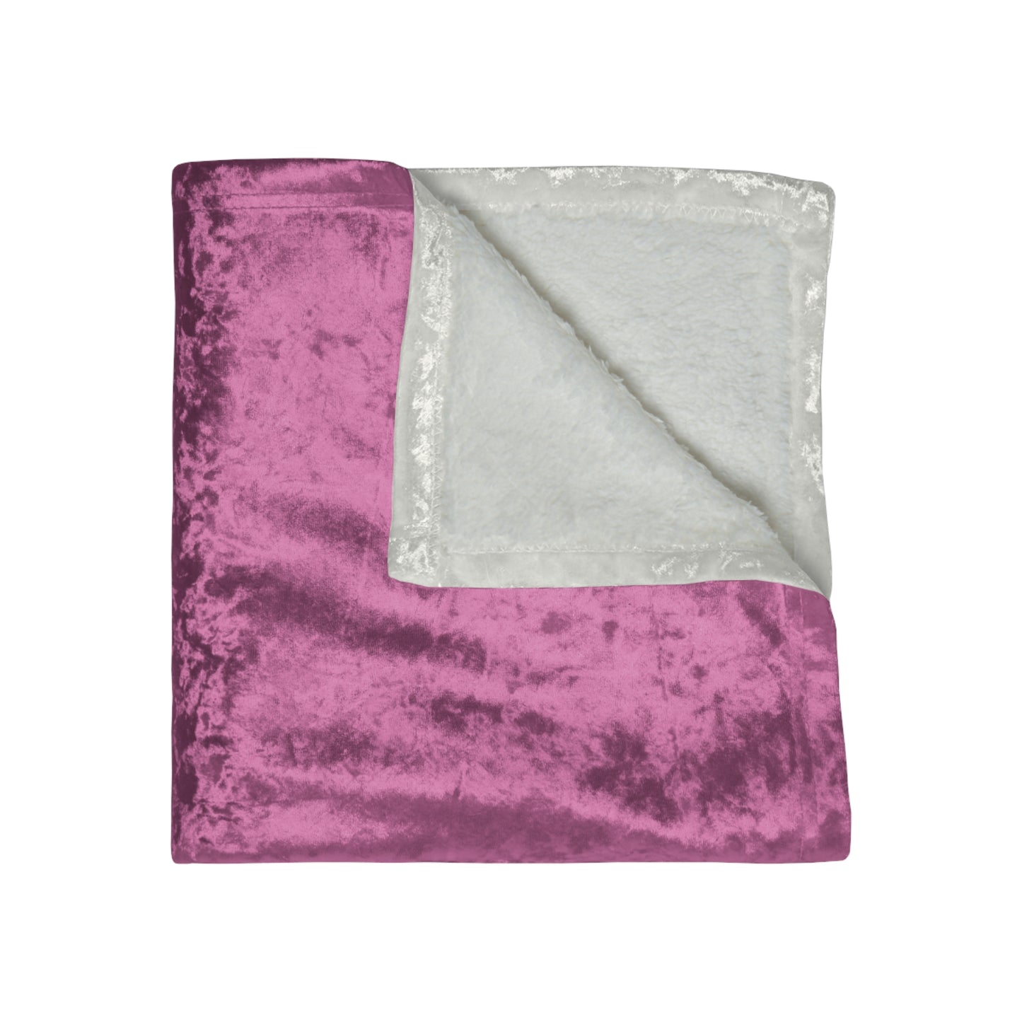 Crushed Velvet Blanket- Pink